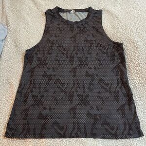 Zyia Black Patterned Sleeveless Top